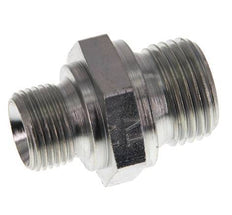 Raccord double en acier zingué G 1/2'' x G 3/8'' - 400 Bar - Hydraulique [2 Pièces]