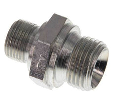 Raccord double en acier zingué G 1/2'' x G 3/8'' - 400 Bar - Hydraulique [2 Pièces]