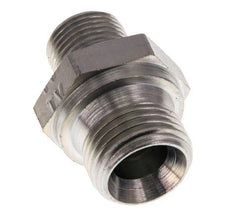 Raccord double en acier zingué G 1/2'' x G 3/8'' - 400 Bar - Hydraulique [2 Pièces]