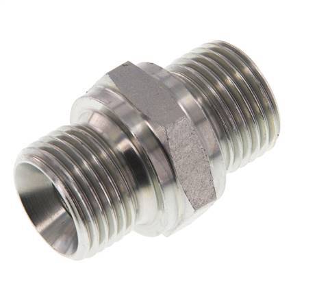 G 1/2'' Zinc plated Steel Double Nipple 400 Bar - Hydraulic [2 Pieces]