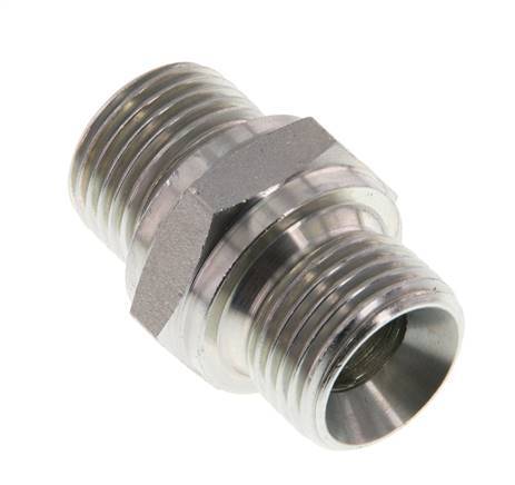 Mamelon double en acier zingué G 1/2'' 400 Bar - Hydraulique [2 Pièces].