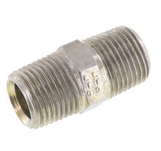 Mamelon double en acier zingué 1/2'' NPT 210 Bar - Hydraulique