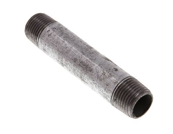 R 1/2'' Zinc plated Steel Double Pipe Nipple 50 Bar DIN 2982 - 100mm [5 Pieces]