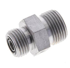 UN 13/16''-16 x UN 11/16''-16 Embout double en acier zingué ORFS 630 Bar - Hydraulique