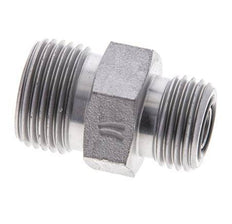 UN 13/16''-16 x UN 11/16''-16 Embout double en acier zingué ORFS 630 Bar - Hydraulique