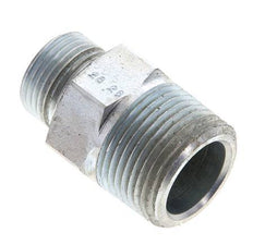 UN 13/16''-16 x 3/4'' NPT Embout double en acier zingué ORFS 400 Bar - Hydraulique