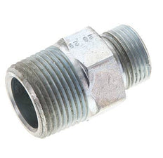 UN 13/16''-16 x 3/4'' NPT Embout double en acier zingué ORFS 400 Bar - Hydraulique
