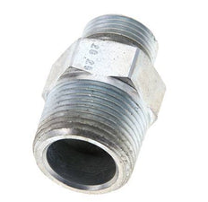 UN 13/16''-16 x 3/4'' NPT Embout double en acier zingué ORFS 400 Bar - Hydraulique