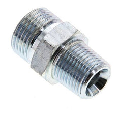 UN 13/16''-16 x 3/8'' NPT Embout double en acier zingué ORFS 630 Bar - Hydraulique