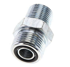 UN 13/16''-16 x 3/8'' NPT Embout double en acier zingué ORFS 630 Bar - Hydraulique