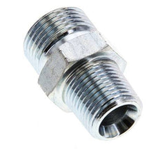 UN 13/16''-16 x 3/8'' NPT Embout double en acier zingué ORFS 630 Bar - Hydraulique