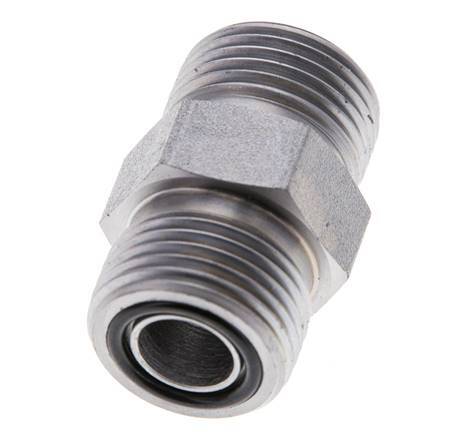 Embout double en acier zingué UN 13/16''-16 ORFS 630 Bar - Hydraulique