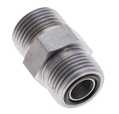 Embout double en acier zingué UN 13/16''-16 ORFS 630 Bar - Hydraulique