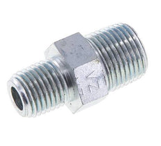 Embout double en acier zingué 1/4'' NPT x 3/8'' NPT 210 Bar - Hydraulique