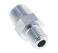 Embout double en acier zingué 1/4'' NPT x 3/8'' NPT 210 Bar - Hydraulique