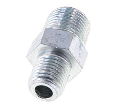 Embout double en acier zingué 1/4'' NPT x 3/8'' NPT 210 Bar - Hydraulique