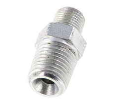 1/8'' NPT x 1/4'' NPT Zinc plated Steel Double Nipple 375 Bar - Hydraulic [2 Pieces]