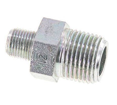 Embout double en acier zingué 1/8'' NPT x 3/8'' NPT 210 Bar - Hydraulique