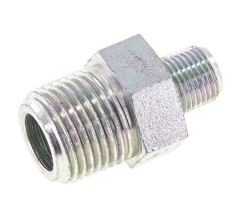 Embout double en acier zingué 1/8'' NPT x 3/8'' NPT 210 Bar - Hydraulique