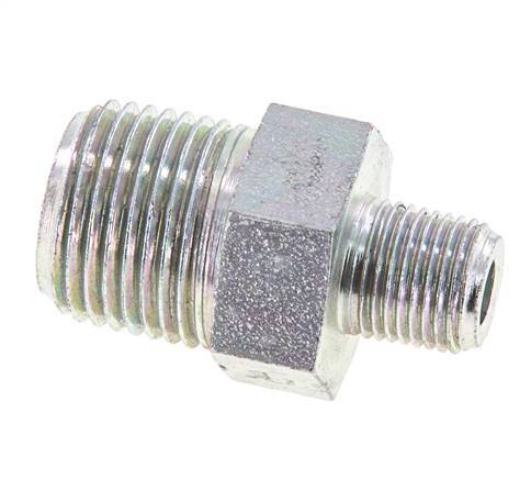 Embout double en acier zingué 1/8'' NPT x 3/8'' NPT 210 Bar - Hydraulique