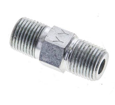 1/8'' NPT Acier zingué double mamelon 345 Bar - Hydraulique [2 Pièces].