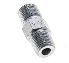 1/8'' NPT Acier zingué double mamelon 345 Bar - Hydraulique [2 Pièces].