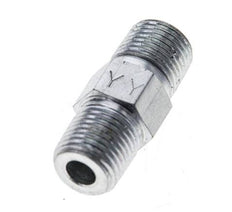 1/8'' NPT Acier zingué double mamelon 345 Bar - Hydraulique [2 Pièces].