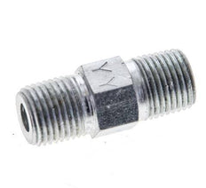 1/8'' NPT Acier zingué double mamelon 345 Bar - Hydraulique [2 Pièces].