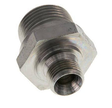 Mamelon double en acier zingué G 3/4'' x G 3/8'' 400 Bar - Hydraulique