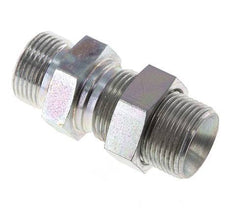 G 3/4'' Bulkhead en acier zingué Double mamelon 325 Bar - Hydraulique