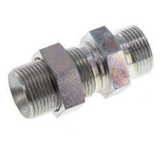 G 3/4'' Bulkhead en acier zingué Double mamelon 325 Bar - Hydraulique