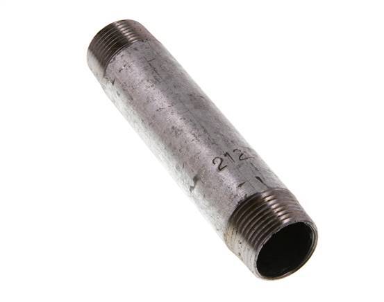R 3/4'' Zinc plated Steel Double Pipe Nipple 50 Bar DIN 2982 - 120mm [5 Pieces]