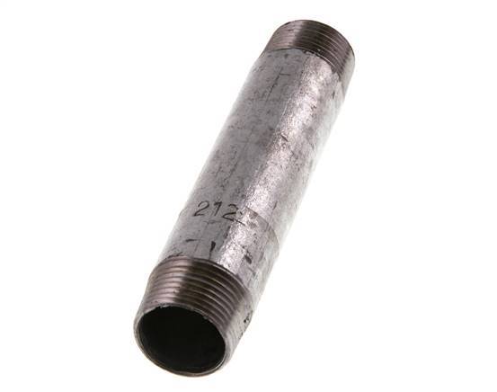 R 3/4'' Zinc plated Steel Double Pipe Nipple 50 Bar DIN 2982 - 120mm [5 Pieces]