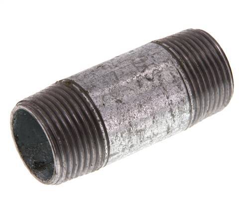 R 3/4'' Zinc plated Steel Double Pipe Nipple 50 Bar DIN 2982 - 60mm [10 Pieces]