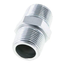 Mamelon double en acier zingué de 1'' NPT 140 Bar - Hydraulique