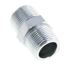 Mamelon double en acier zingué de 1'' NPT 140 Bar - Hydraulique