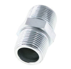 Mamelon double en acier zingué de 1'' NPT 140 Bar - Hydraulique
