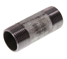 R 1'' Zinc plated Steel Double Pipe Nipple 50 Bar DIN 2982 - 80mm [5 Pieces]