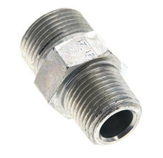 Embout double en acier zingué UNS 1''-14 x 1/2'' NPT ORFS 400 Bar - Hydraulique
