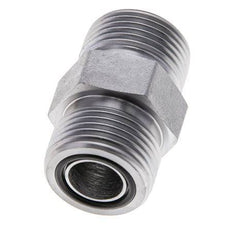 Embout double en acier zingué UNS 1''-14 ORFS 400 Bar - Hydraulique