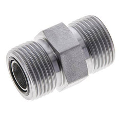 Embout double en acier zingué UNS 1''-14 ORFS 400 Bar - Hydraulique