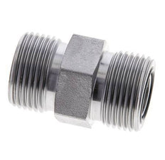 Embout double en acier zingué UNS 1''-14 ORFS 400 Bar - Hydraulique