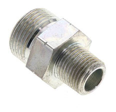 UN 1-3/16''-12 x 1/2'' NPT Embout double en acier zingué ORFS 400 Bar - Hydraulique