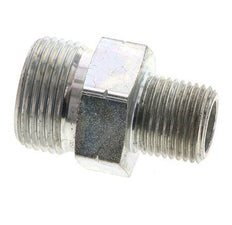 UN 1-3/16''-12 x 1/2'' NPT Embout double en acier zingué ORFS 400 Bar - Hydraulique