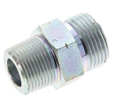 UN 1-3/16''-12 x 3/4'' NPT Embout double en acier zingué ORFS 400 Bar - Hydraulique