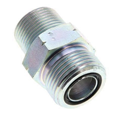 UN 1-3/16''-12 x 3/4'' NPT Embout double en acier zingué ORFS 400 Bar - Hydraulique