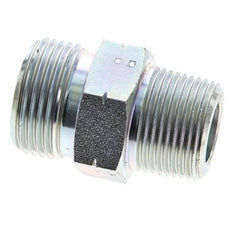 UN 1-3/16''-12 x 3/4'' NPT Embout double en acier zingué ORFS 400 Bar - Hydraulique