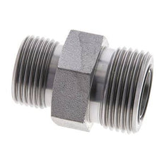 Embout double en acier zingué UN 1-3/16''-12 x UNS 1''-14 ORFS 400 Bar - Hydraulique