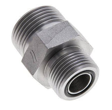 Embout double en acier zingué UN 1-3/16''-12 x UNS 1''-14 ORFS 400 Bar - Hydraulique