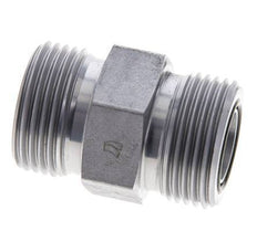 Embout double en acier zingué UN 1-3/16''-12 ORFS 400 Bar - Hydraulique